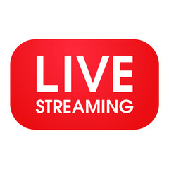 Live streaming symbol Online broadcast icon The concept of live streaming for selling on social media.