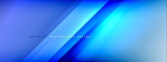 Motion concept neon shiny lines on liquid color gradients abstract backgrounds. Dynamic shadows and lights templates for text