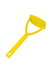 yellow potato masher for mashing potatoes