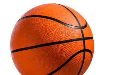 Fototapeta premium Basketball isolated on white background. Orange Ball. Sports concept.