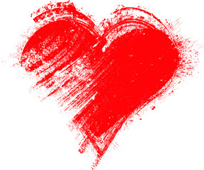 Set of Hearts . Grunge stamps collection.love Shapes for your design.Distressed symbols. Textured Valentine's Day signs.Vector illustration.