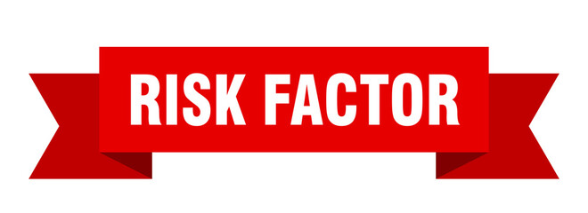 risk factor ribbon. risk factor isolated band sign. risk factor banner