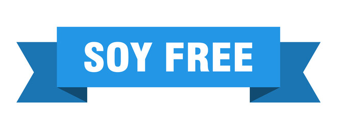 soy free ribbon. soy free isolated band sign. soy free banner