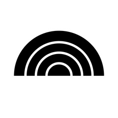 Obraz premium Rainbow Icon Flat Vector Illustration