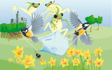 Les animaux aux printemps 2020