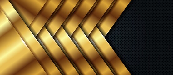 luxury black background with golden line