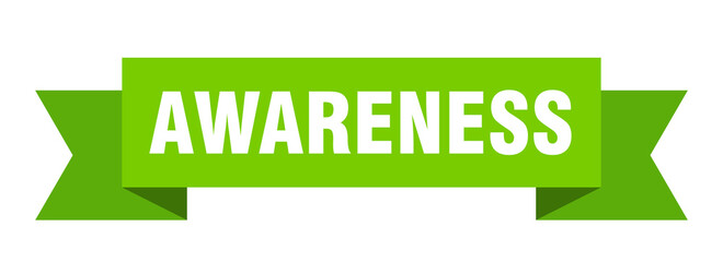 awareness ribbon. awareness isolated band sign. awareness banner