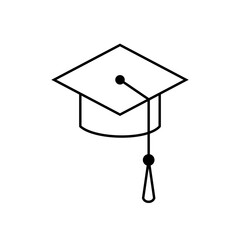 best graduation hat icon vector illustration