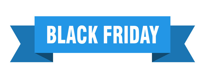 black friday ribbon. black friday isolated band sign. black friday banner