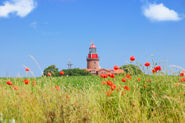 The Lighthouse of the holiday destination Bastorf, Baltic Sea -  Mecklenburg Western Pomerania,...