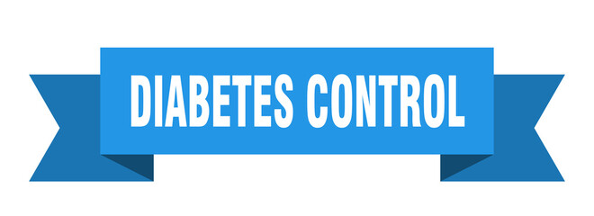 diabetes control ribbon. diabetes control isolated band sign. diabetes control banner