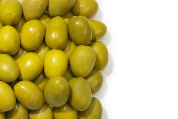 Tasty mix olives background.