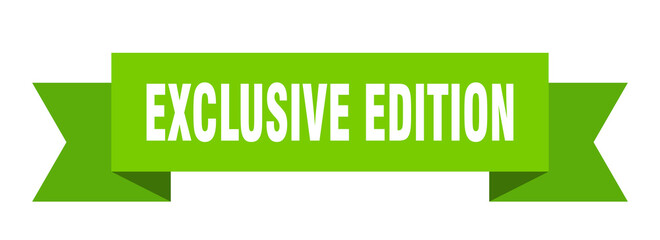 exclusive edition ribbon. exclusive edition isolated band sign. exclusive edition banner