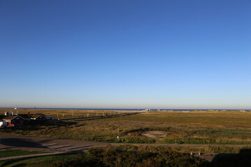Obraz premium Wattenmeer, Nordsee Küstenlandschaft bei Sonnenschein