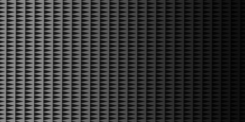 Dark black Geometric grid background wallpaper. Modern dark abstract texture