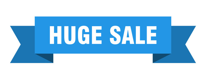 huge sale ribbon. huge sale isolated band sign. huge sale banner