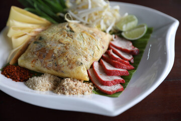 Local Thai food padthai fried noodle