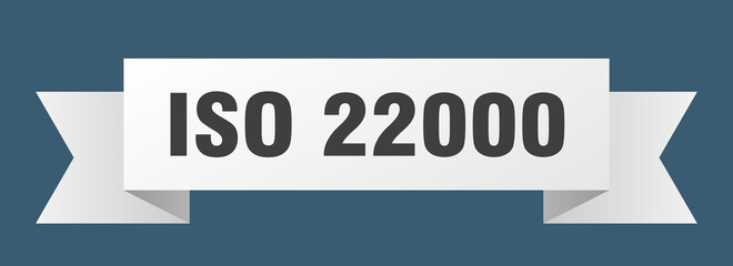 iso 22000 ribbon. iso 22000 isolated band sign. iso 22000 banner
