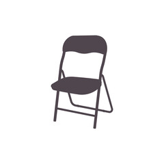 Chair icon. Folding chair vector illustration. Eps 10.