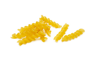 Traditional Italian pasta isolated on white background