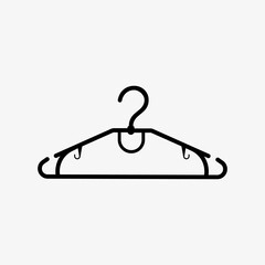 Hanger icon isolated on white background