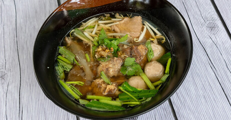Thai Mixed Dishes of Soups and Rice 