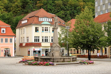 Old town of Suhl in Germany