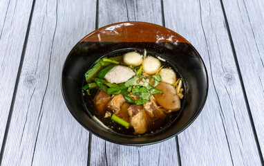 Thai Mixed Dishes of Soups and Rice 