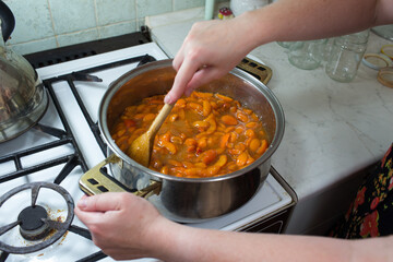 Apricot jam.