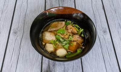 Thai Mixed Dishes of Soups and Rice 