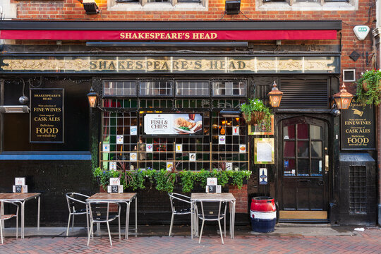 Shakespeare's Head Pub facade Carnaby London UK