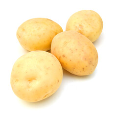 Potatoes isolated on white