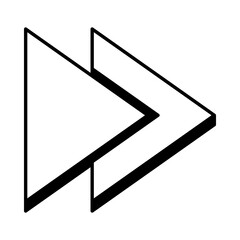 next arrows icon, line style