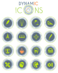 creative process dynamic icons