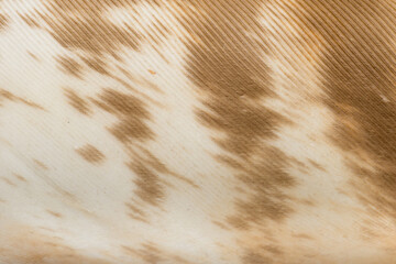 Beautiful Bright Brown, Orange, Black and White Barn Owl (Tyto alba) Feather Close up Detail...
