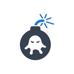 Virus attack icon
