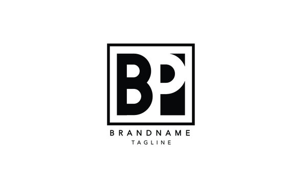 
Alphabet letters Initials Monogram logo BP, PB, B and P
