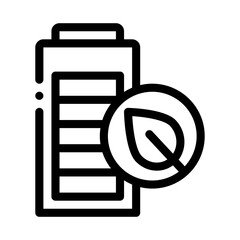 electro car battery icon vector. electro car battery sign. isolated contour symbol illustration