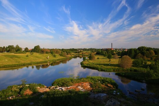 Picture of Aurajoki, the main river in Turku, Finland
