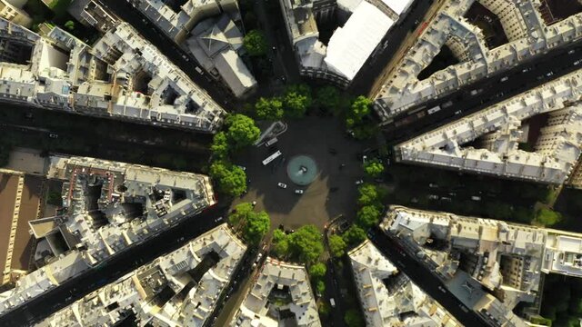 Paris France City View Summer Landscape Cityscape Aerial View Buildings