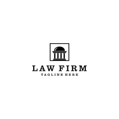 Creative modern initial law firm logo symbol template