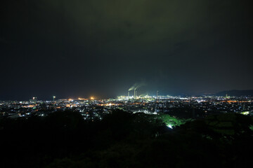 愛媛県四国中央市　三島公園からの夜景
