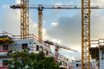 construction of new residential and office buildings