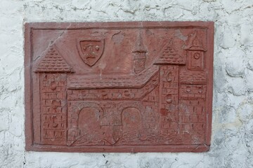 Schwabach - Altes Relief in der Stadtmauer