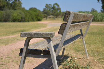 wooden bench park brown wood tree 