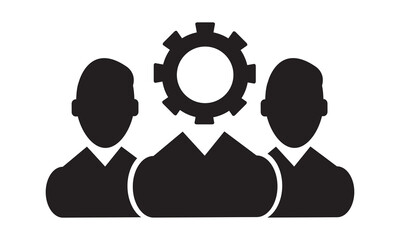 Business expert icon. vector graphics