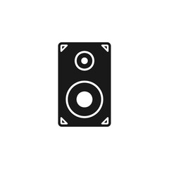 Speaker icon flat vector illustration