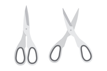 Kitchen scissors isolated on white background. Vector