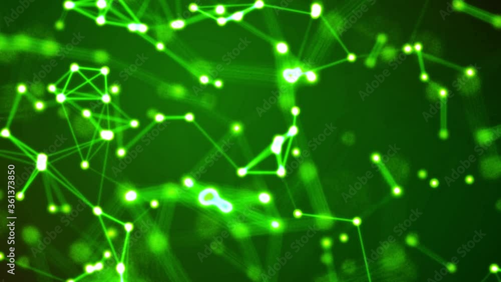 Poster abstract dot connection network background