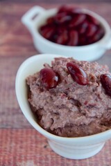Kidney bean paste or dip
